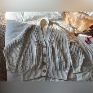 Cotton babaa “natural” cardigan